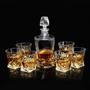 Imagem de Garrafa Decanter Whisky Vidro Licor 750Ml + 6 Copos