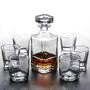 Imagem de Garrafa Decanter Whisky Vidro Licor 768Ml + 6 Copos