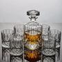 Imagem de Garrafa Decanter Whisky Vidro Licor 800ml + 6 Copos Luxo
