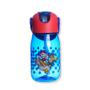 Imagem de Garrafa Flip Patrulha Canina 400ml Infantil Com Canudo Azul