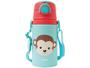 Imagem de Garrafa Infantil com Canudo 450ml Buba Animal Fun - Macaco