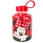 Imagem de Garrafa Infantil Minnie 280ml Lanche Escola Tampa Não Vaza