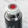 Imagem de Garrafa Isotérmica De Inox Com Frase E Tampa Com Copo 450ml