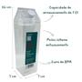 Imagem de Garrafa Organizadora 1 Litro Em Acrílico Transparente - Paramount Plásticos - Com Sistema Anti-vazamento 1000mL