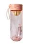 Imagem de Garrafa Plástica 640ml Com Espremedor De Frutas Alça Silicone BM-P1404