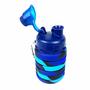 Imagem de Garrafa Squeeze Dobrável Degradê Azul 500ml Magic Planet