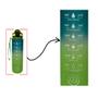 Imagem de Garrafa Squeeze Fit Academia 1000ml Click Facil Com Alça Resistente Azul e Verde