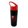 Imagem de Garrafa Squeeze Flamengo C/ Canudo Oficial Alumínio 500ml - Brasfoot Presentes