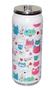 Imagem de Garrafa Squeeze Inox Com Canudo 360Ml Gato Branco