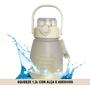 Imagem de Garrafa Squeeze Motivacional Academia Fitness Caminhada 1,3 Litros com Adesivos cor:Creme