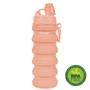 Imagem de Garrafa Squeeze Plástica Gold Sports Fitness Siliconada II Com Canudo -900ml- BPA-FREE