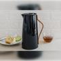Imagem de Garrafa Térmica 1 Litro Café Chá de Plástico com Cabo em Bambu Kyoto Lehaví