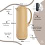 Imagem de Garrafa Térmica 1L Sonetto Moderna Servir Café Chá Cozinha Mesa Posta Soprano - Argila