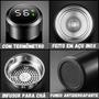 Imagem de Garrafa Térmica 480ml Com Sensor LED Termômetro Temperatura Tampa Digital Display Aço Inoxidável - GARRAFA LED TERMOMETRO LILÁS PASTEL