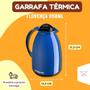 Imagem de Garrafa Termica 650ml Bico Antigotas Cafe Leite Livre De BPA Quente Gelada Casa Trabalho Tampa Rosca