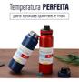Imagem de Garrafa Térmica 800ml Com Tampa E Alça Parede Dupla Vacuum