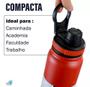 Imagem de Garrafa Térmica 800ml Com Tampa E Alça Parede Dupla Vacuum