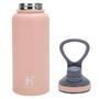 Imagem de Garrafa Térmica 950ml de Café Água Suco Parede Dupla A Vácuo Inox Camping Academia Passeio Caminhada Portátil