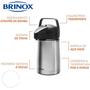 Imagem de Garrafa Térmica Aço Inox Brinox 1,3L