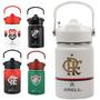 Imagem de Garrafa Térmica Arell Straw Flask 355ml Flamengo Fluminense  Vasco