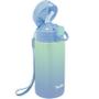 Imagem de Garrafa Térmica Buba Parede Dupla com Canudo Azul 400 ml