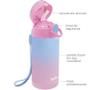 Imagem de Garrafa Térmica Buba Parede Dupla com Canudo Rosa 400ml