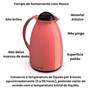 Imagem de Garrafa Térmica Café Florença Atóxico Livre de BPA 650ml Unitermi - Rosa