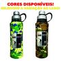 Imagem de Garrafa Térmica Camuflada 750ml Alça Reforçada Aço Inox À Prova de Suor 750ml