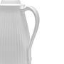 Imagem de Garrafa Termica Classica Com Alça Ergonômica Para Cha/cafe Branca 1L Com Vedação - Mimo Style