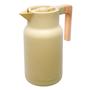 Imagem de Garrafa Térmica Com Cabo de Madeira Bambu 1L Lyor - Chá Café Leite - Artigos de Cozinha
