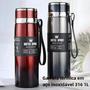 Imagem de Garrafa Térmica de Aço Inoxidável 1L - Para Café, Chás e Água Quente/Fria