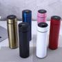 Imagem de Garrafa térmica de aço inoxidável 500ml, garrafa térmica inteligente com display led temperatura à prova d'água caneca t