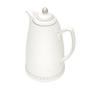 Imagem de GARRAFA TÉRMICA DE PORCELANA BRANCO E PRATA 28cm 900ml