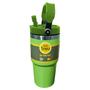 Imagem de Garrafa Térmica Flip Straw com Bico Alça Aço Inox Camada Dupla 600ml Escolha a Cor