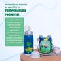 Imagem de Garrafa térmica infantil Bebê escola parede dupla inox 550ML 2em1 +Suporte