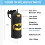 Imagem de Garrafa Térmica Infantil Funtainer 12oz - Batman - Aço Inoxidável com Canudo