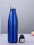 Imagem de Garrafa Térmica Inox 500ML Parede Dupla AZUL: Mantenha sua Bebida Quente ou Gelada por Mais Tempo!