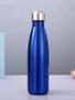 Imagem de Garrafa Térmica Inox 500ML Parede Dupla AZUL: Mantenha sua Bebida Quente ou Gelada por Mais Tempo!