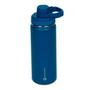 Imagem de Garrafa Térmica Inox 750ml Goldentec Bico, Base Emborrachada Azul Marinho para bebidas quentes ou frias