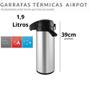 Imagem de Garrafa termica inox  airpot  1,9l termopro 1,9l