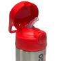 Imagem de Garrafa Térmica Inox CLICK Com Canudo 350ML OFICIAL FLAMENGO