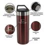 Imagem de Garrafa Térmica Inox com Parede Dupla a Vácuo 550ml Marsala