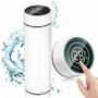 Imagem de Garrafa Térmica Inox Display Led com Temperatura 450ml Branco