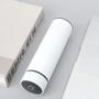 Imagem de Garrafa Térmica Inox Display Led com Temperatura 450ml Branco