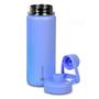Imagem de Garrafa Térmica Inox Goldentec 500ml Lilás para bebidas quentes ou frias com tampa com bico e base emborrachada
