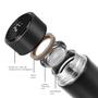 Imagem de Garrafa térmica inox inteligente com visor led de 500ml e Fone Pro 9 bluetooth 