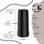 Imagem de Garrafa Térmica Mini 250ml Onix Compacta Portátil Servir Café Chá Água Soprano - Preto