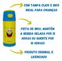Imagem de Garrafa Top Handle Bob Esponja com canudo