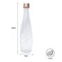 Imagem de Garrafa Transparente com Tampa Inox Acqua 1Litro Linha Vidro - Tuut
