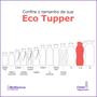 Imagem de Garrafa Tupperware 1,5L Eco Tupper com Alça e Tampa Flip Top